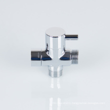 3 way Brass bidet T angle valve G1/2" Chrome plated water Diverter T-adapter valve